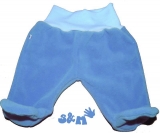 Polodupačky zimní modré fleece antipilling