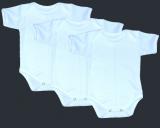 3 ks bílé body pack