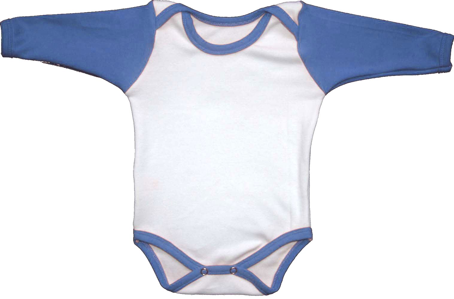 Kojenecké body bílá + sv. modrá