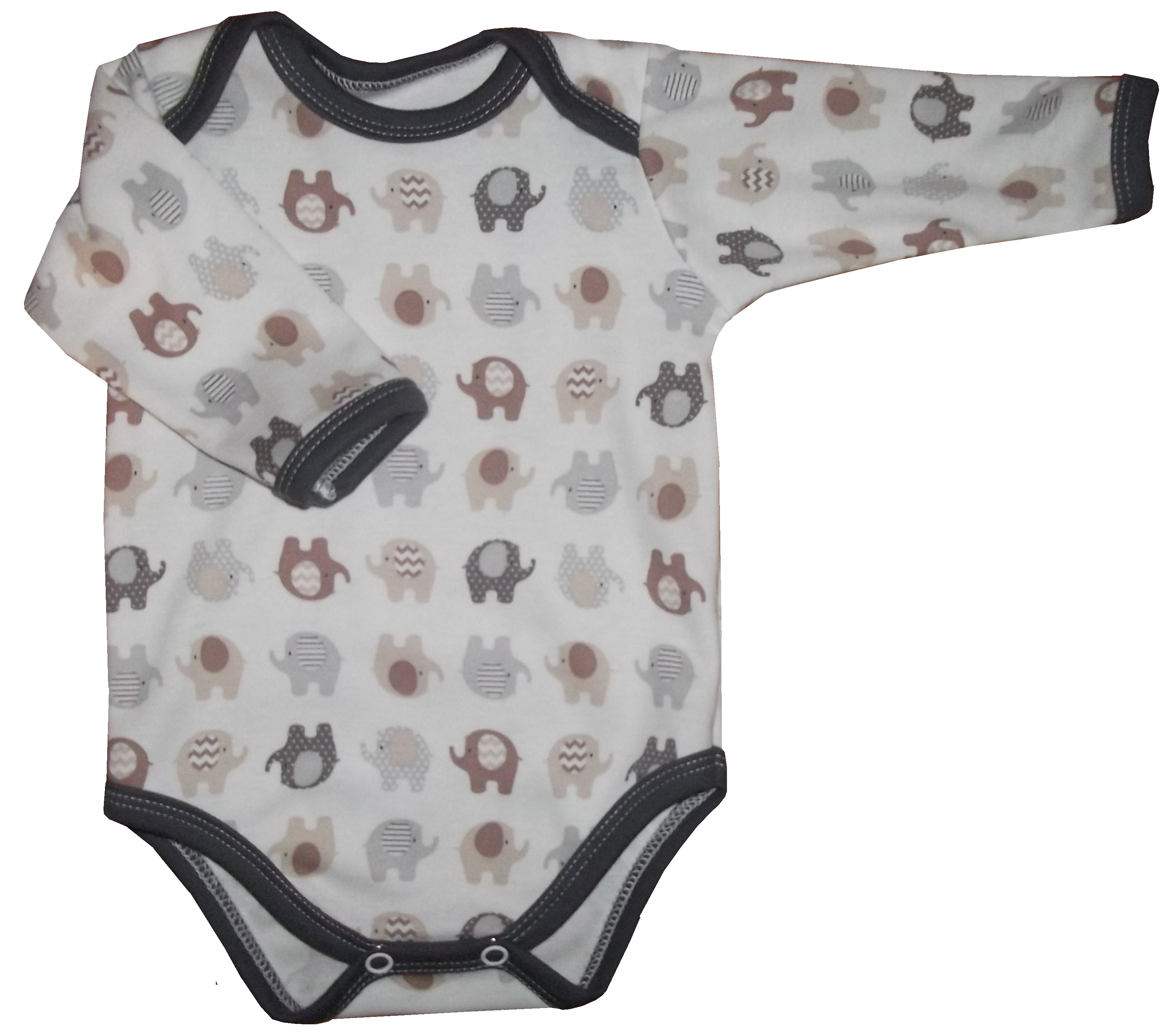 Kojenecké body béžový slon