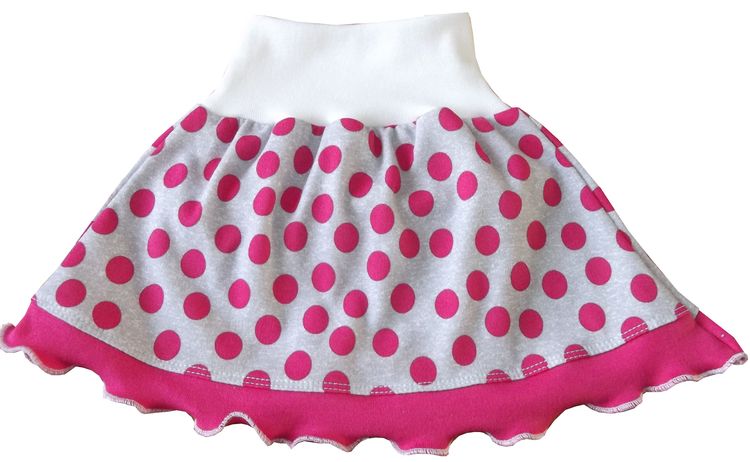 sukýnka puntíkovaná s kanýrem 98
