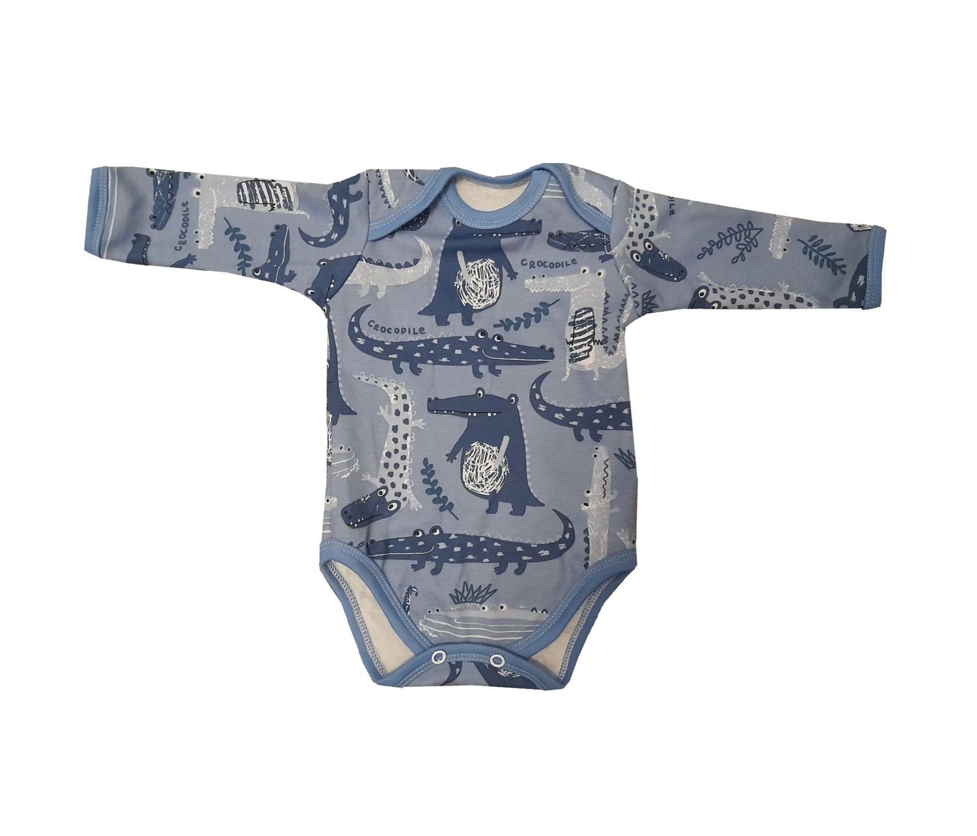 Kojenecké body krokodýl dlouhý rukáv 80