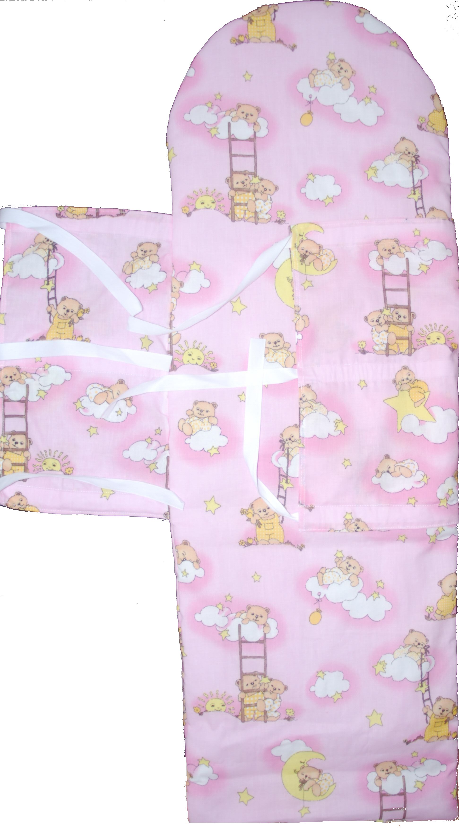 Klasická zavinovačka medvídci růžová