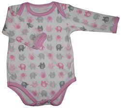 Kojenecké body růžový slon