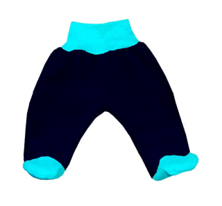 Polodupačky zimní fleece modrá a tyrkys 62