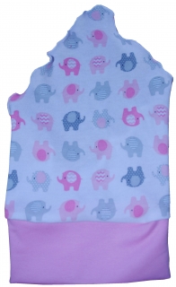 Dětský šátek pro holčičky růžoví sloni