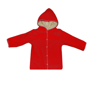 zimní kabátek fleece červený