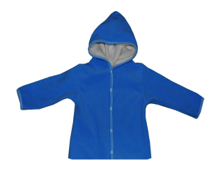 zimní kabátek fleece modrý