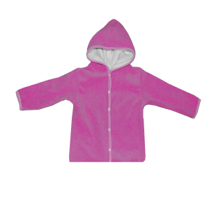 zimní kabátek fleece růžový