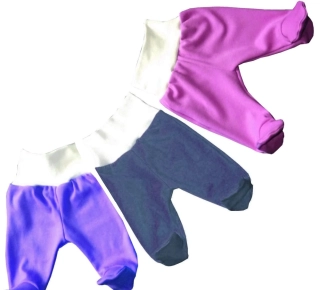 Kojenecké polodupačky barevná sada holčičí