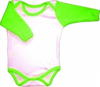 Kojenecké body  bílá + zelená