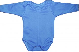 Kojenecké body modré křížené nebo zapínací