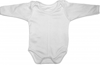 Kojenecké body bílé křížené nebo zapínací