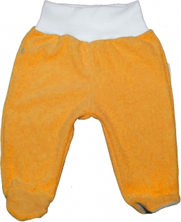 Polodupačky froté oranžové